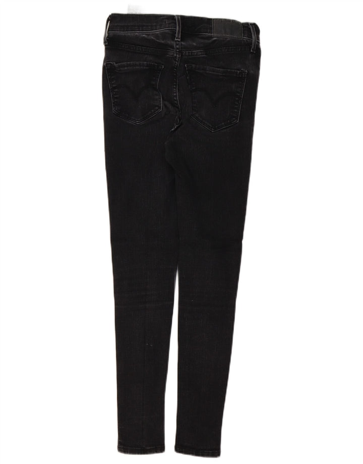 Calça jeans feminina Levi's 720 High Rise Super Skinny W25 L26 algodão preto