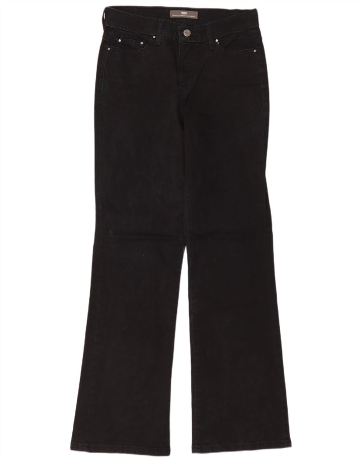 Levi's feminino 512 bootcut jeans US 6 médio W28 L31 preto