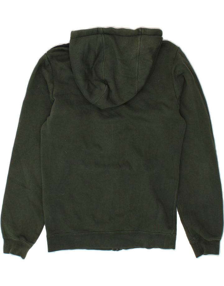 NIKE Mens Graphic Zip Hoodie Sweater XS Green Colourblock Cotton Vintage Nike and Second-Hand Nike from Messina Hembry 