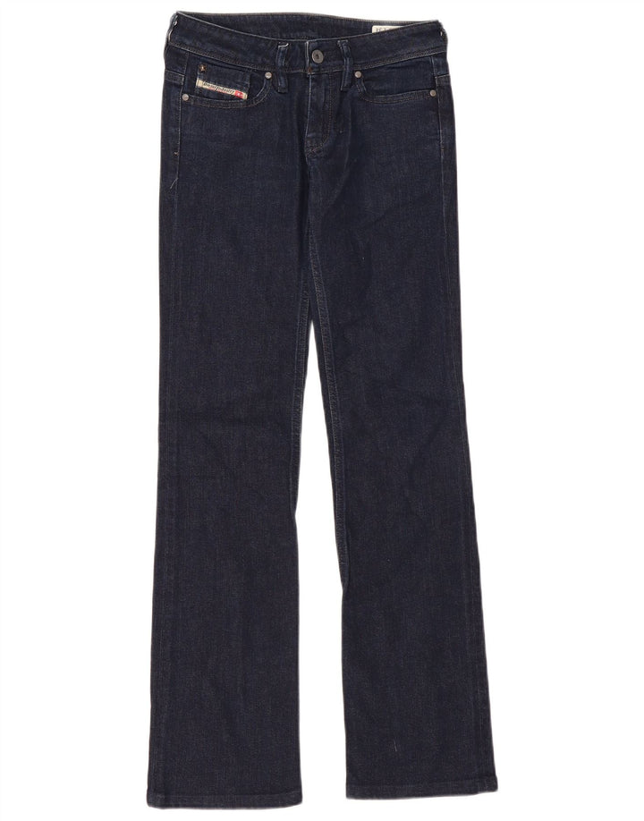 Jeans feminino Diesel BEBEL Bootcut W25 L30 azul marinho algodão