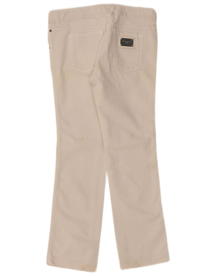 Dolce & Gabbana Jeans retos femininos W32 L30 Branco