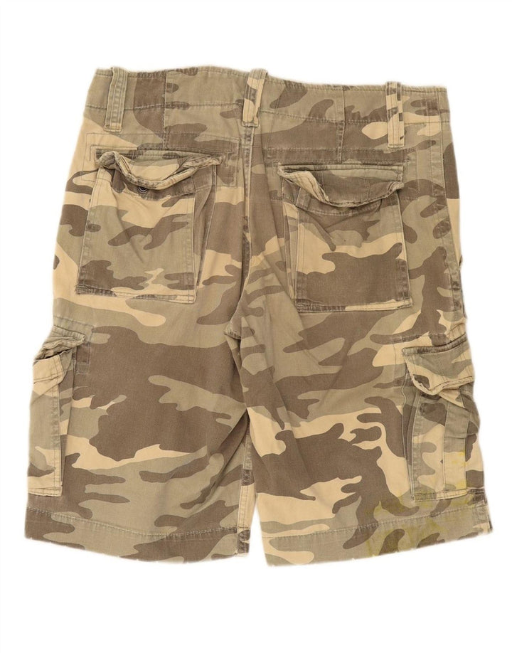 Shorts cargo masculino TOMMY HILFIGER W31 algodão camuflado médio cáqui