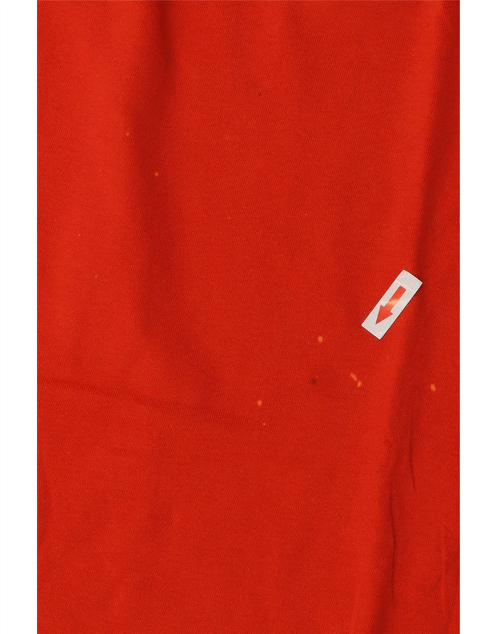 Camiseta gráfica masculina Benetton grande laranja