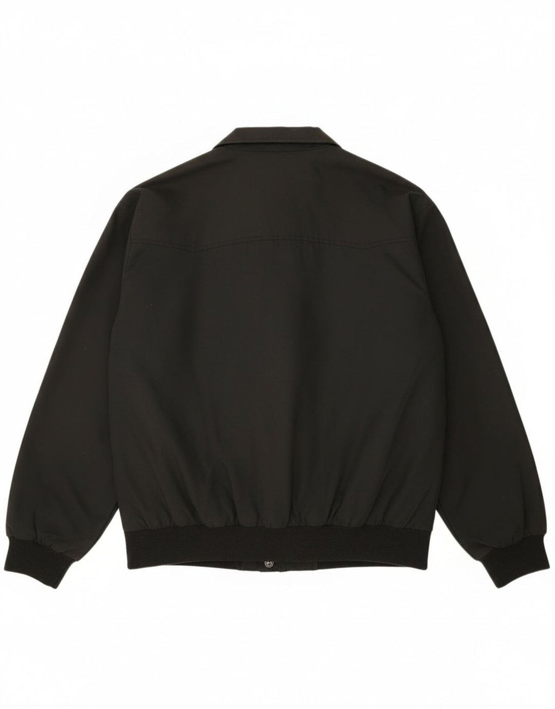 Jaqueta bomber masculina vintage UK 44 2XL poliéster preto