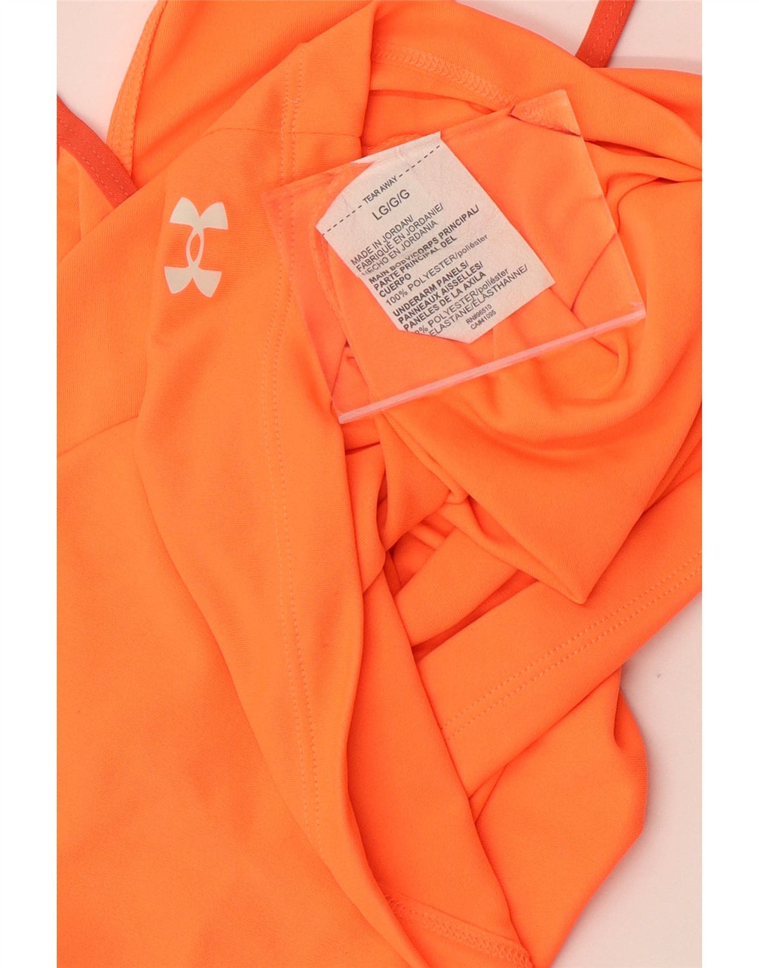 Colete feminino Under Armour UK 14 grande poliéster laranja
