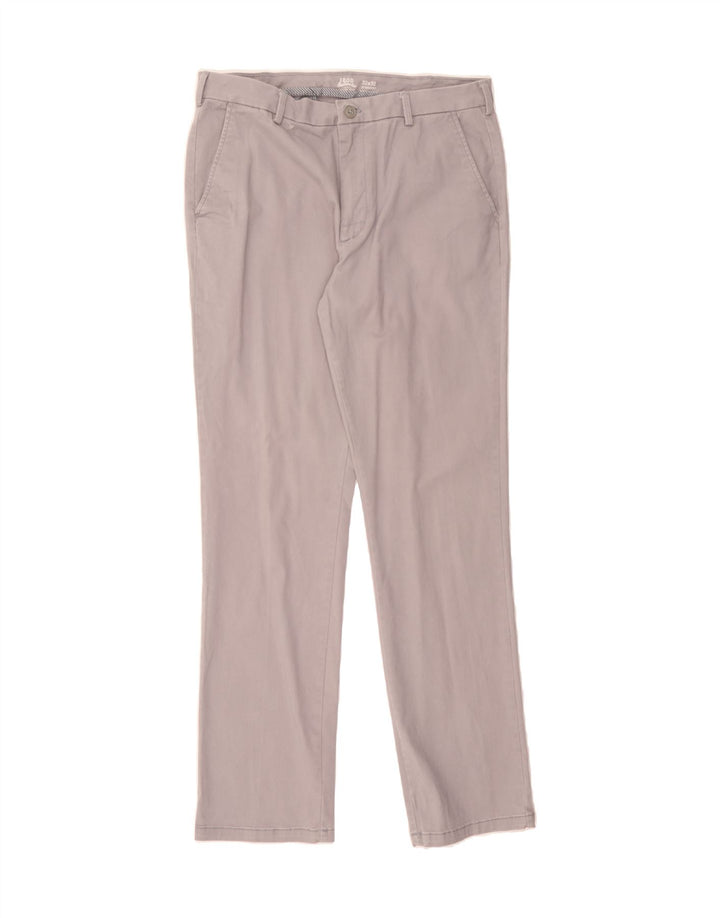 IZOD Mens Salt Water Straight Chino Trousers W32 L32 Grey Cotton Vintage Izod and Second-Hand Izod from Messina Hembry 
