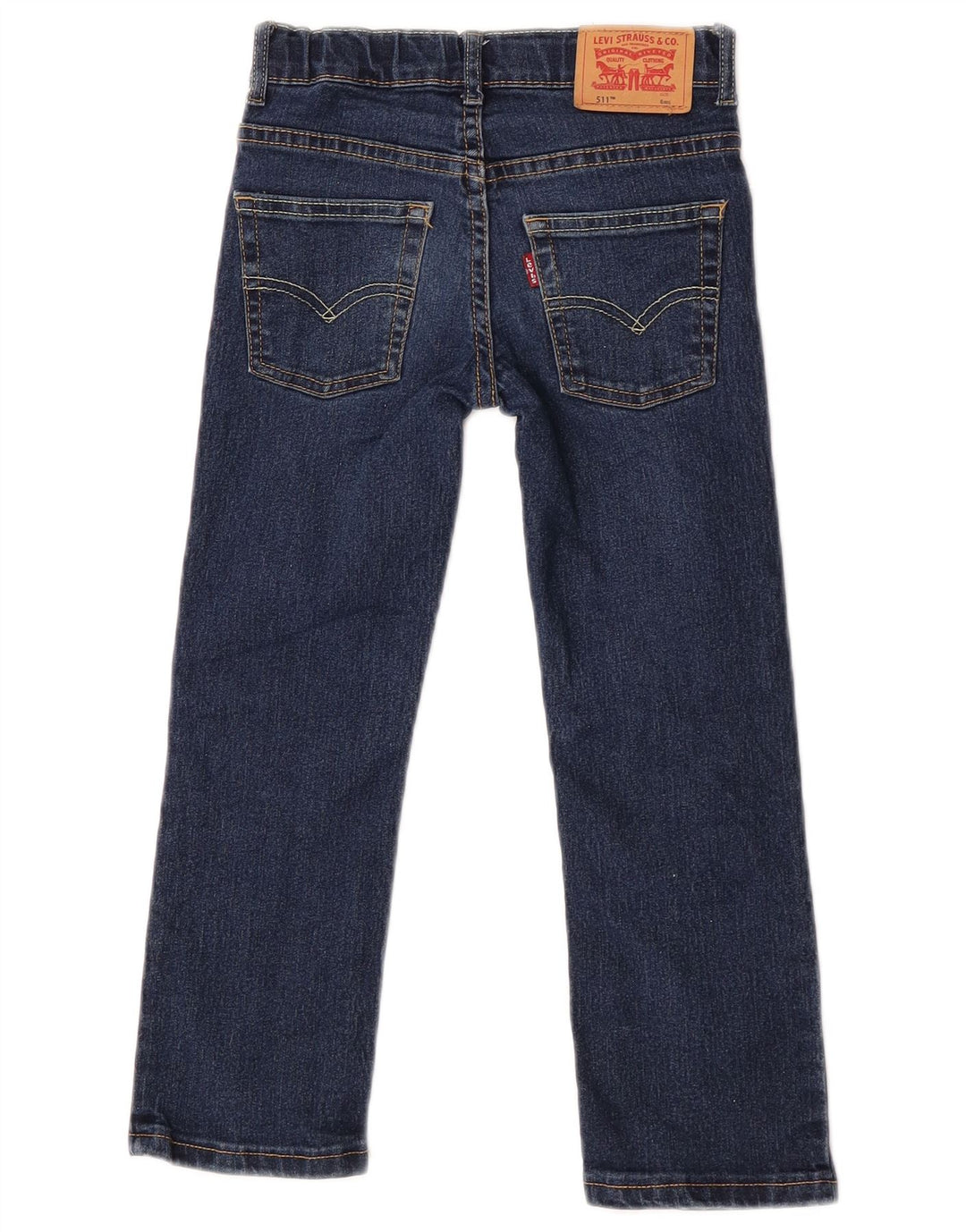 Jeans Levi's Boys 511 Slim 5-6 Anos W22 L19 Azul Algodão