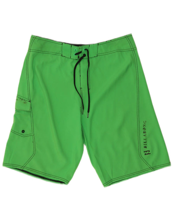 Shorts de natação masculino Billabong poliéster verde médio