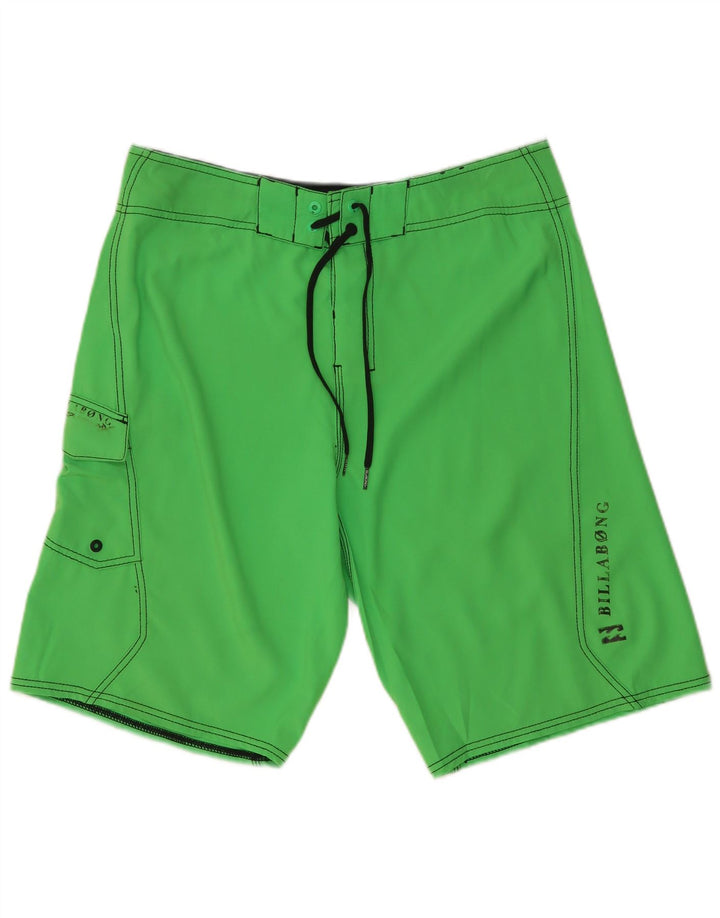 Shorts de natação masculino Billabong poliéster verde médio
