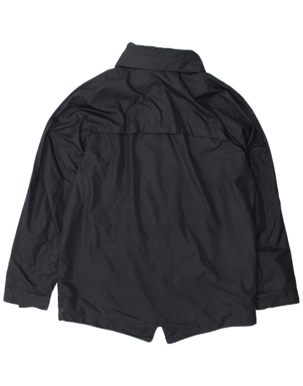 Jaqueta de chuva masculina Nike com capuz UK 42 XL cinza poliéster