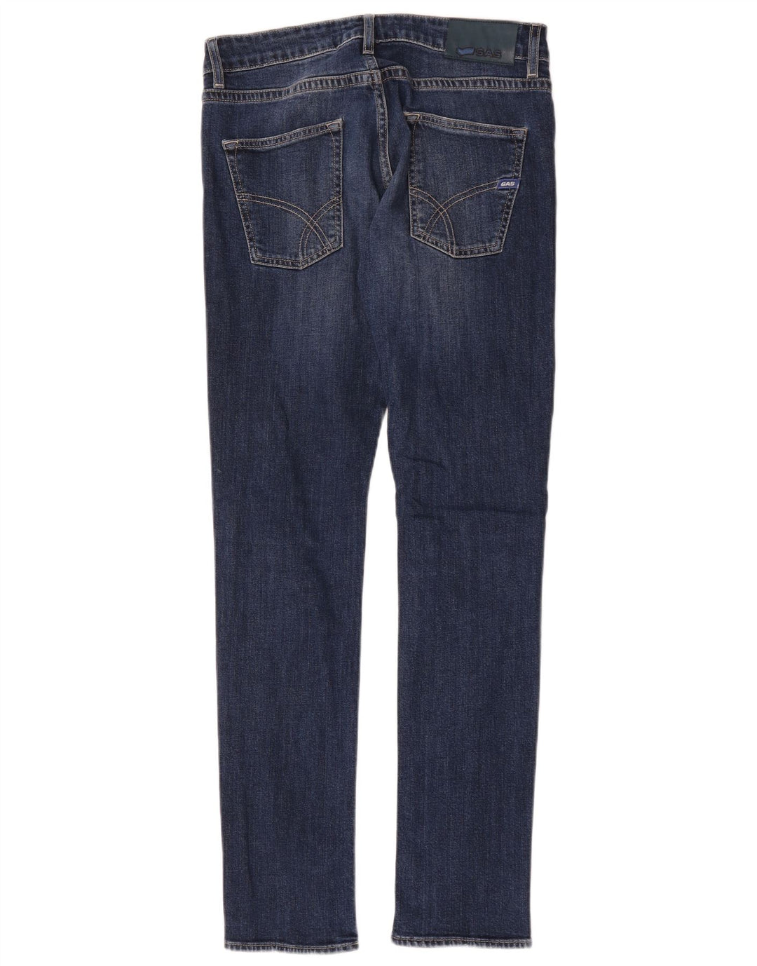 Gas Womens Slim Jeans W29 L32 Azul Algodão