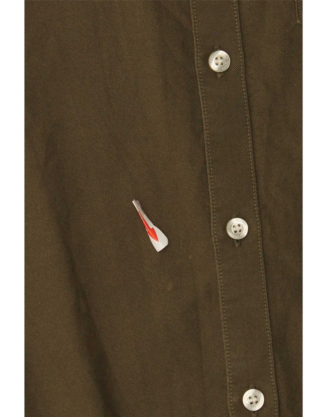 Fred Perry Camisa masculina de manga curta regular fit pequena algodão verde