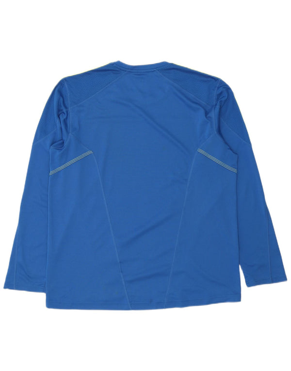 Adidas Mens Top Manga Longa XL Azul Poliéster