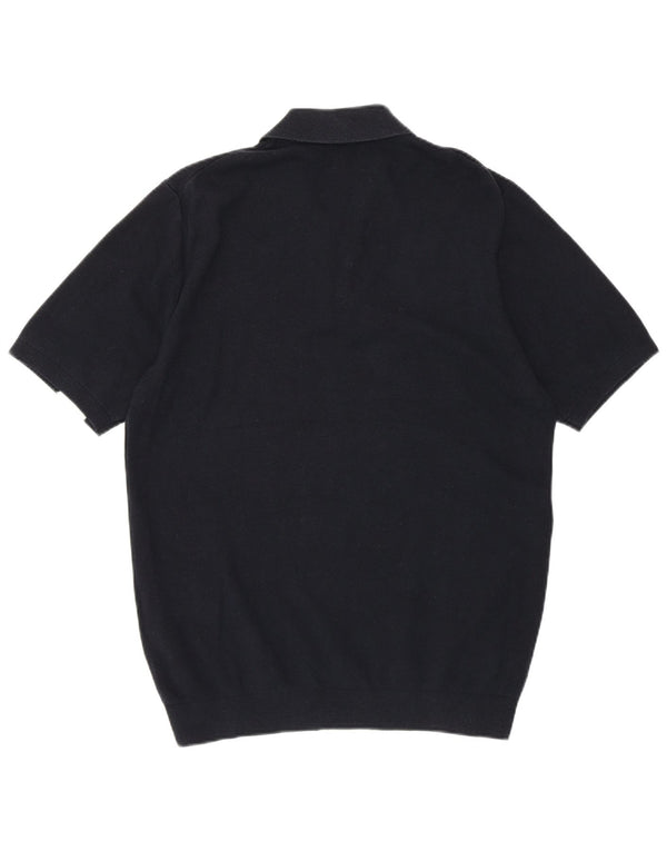 Camisa polo masculina Reiss médio azul marinho colorblock algodão
