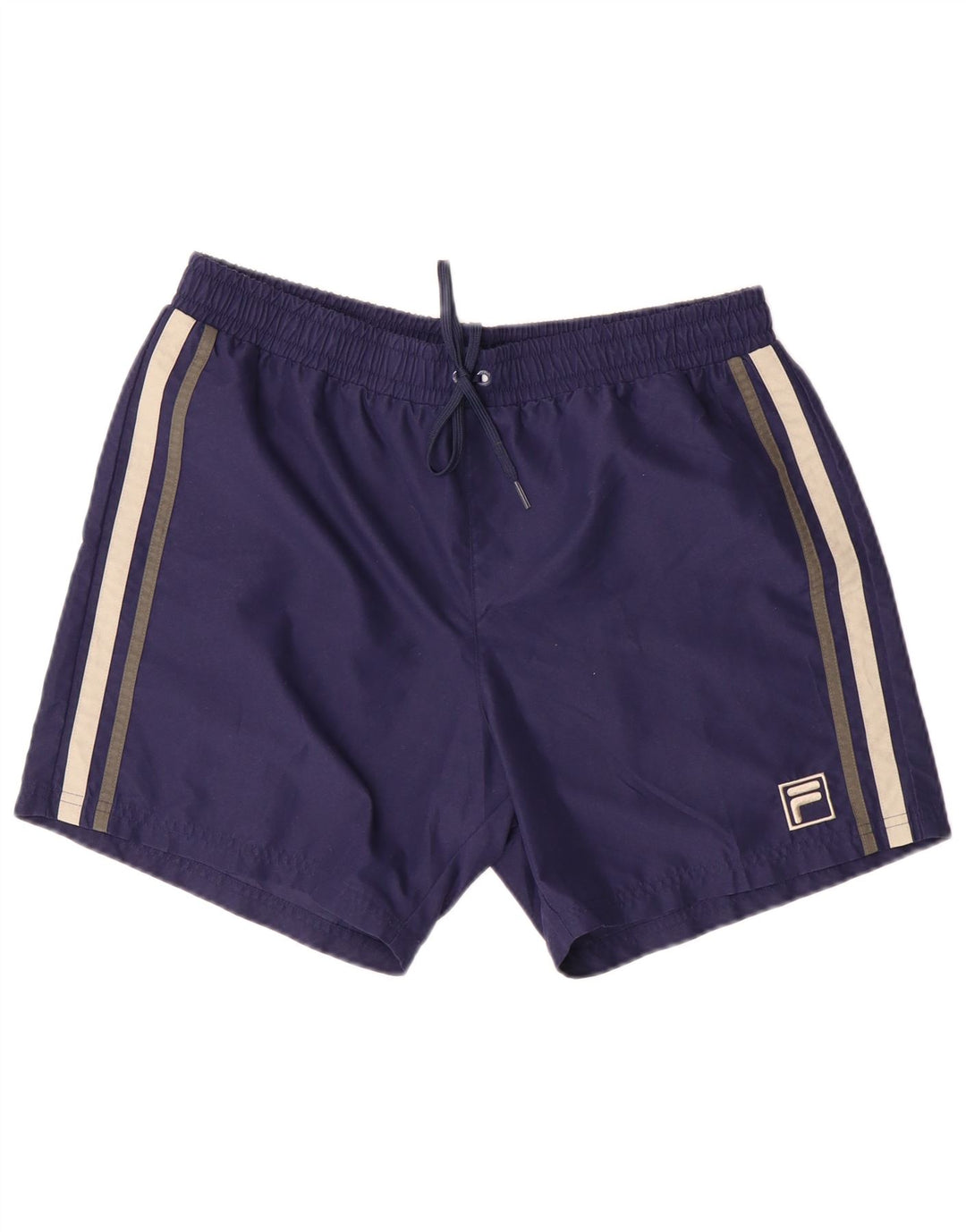Shorts de banho masculino Fila médio azul marinho poliéster