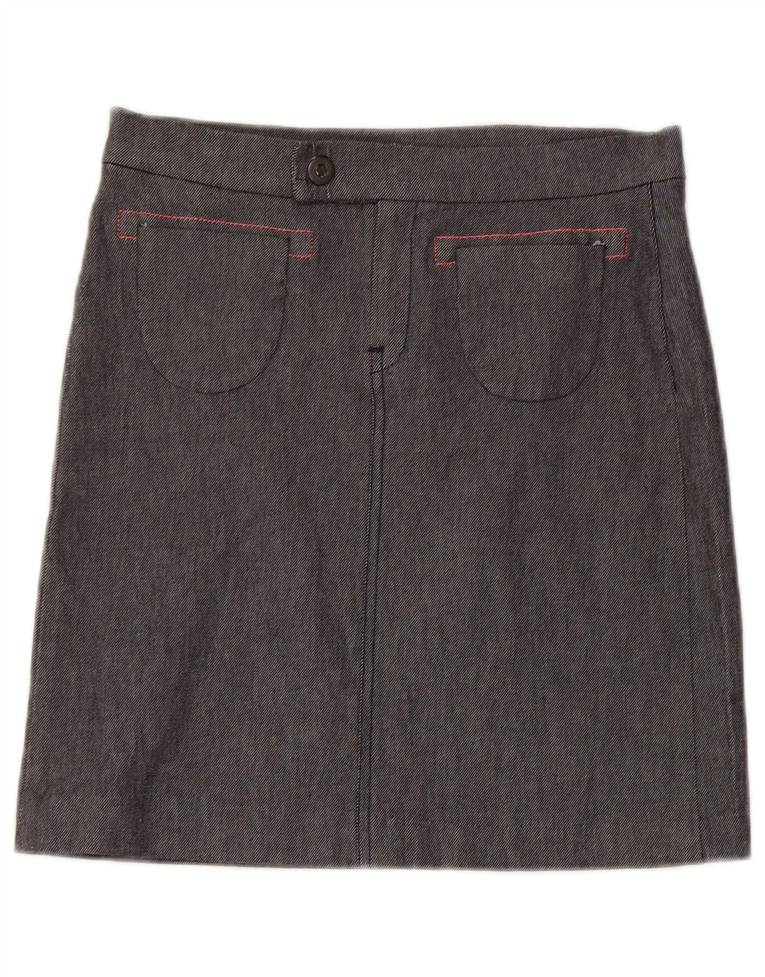 Mini saia feminina Diesel W27 poliéster cinza pequeno