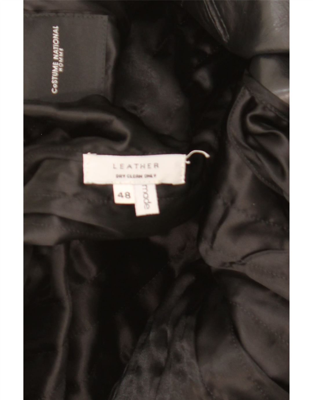 Traje Nacional Masculino Jaqueta Dupla Breasted IT 48 Médio Preto