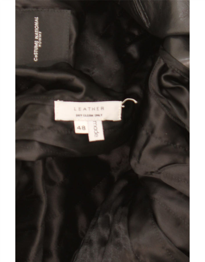 Traje Nacional Masculino Jaqueta Dupla Breasted IT 48 Médio Preto