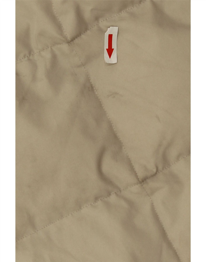 Casaco acolchoado com capuz feminino Sergio Tacchini UK 20 2XL bege