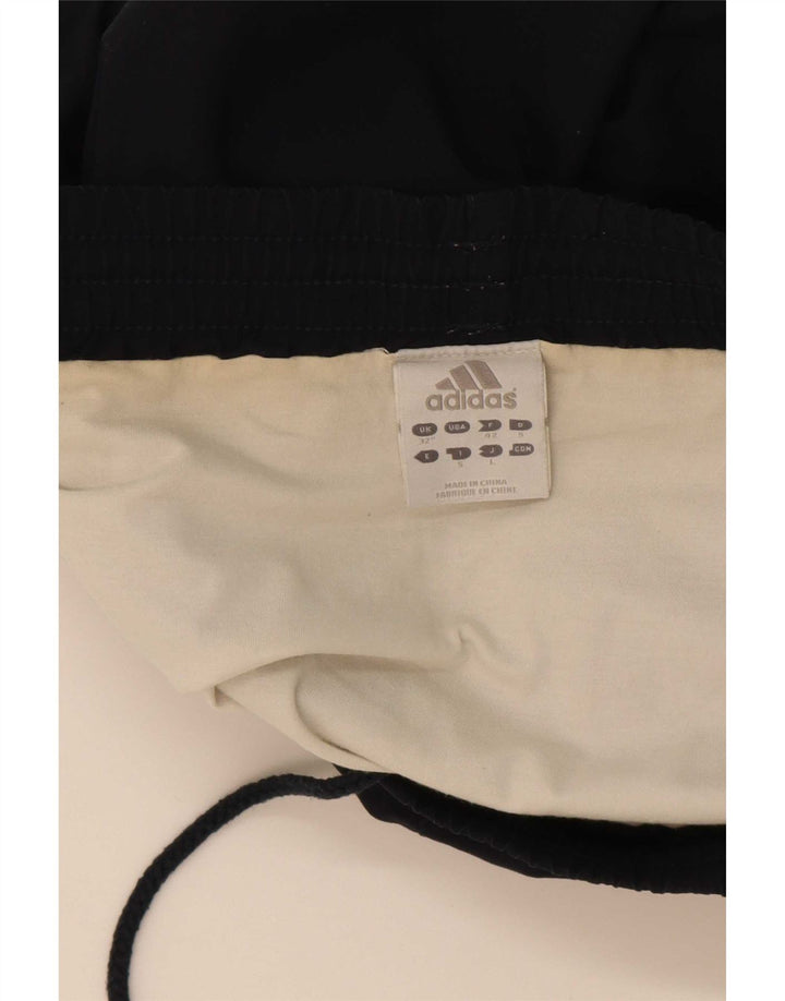 Shorts esportivos masculinos Adidas médio preto poliéster