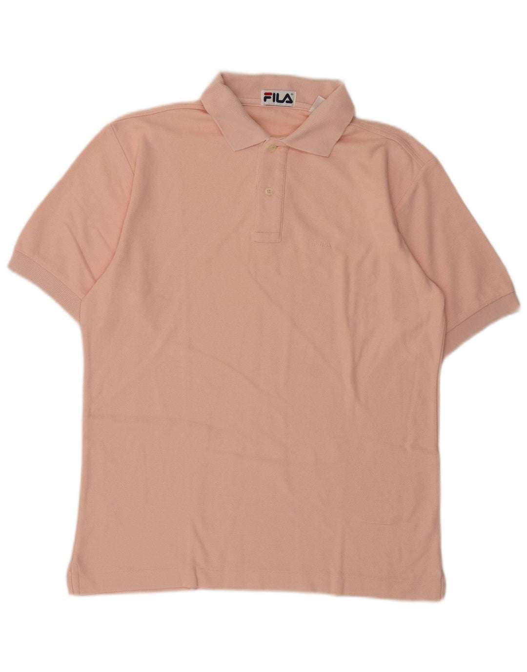 Camisa polo masculina Fila IT 46 pequena algodão rosa