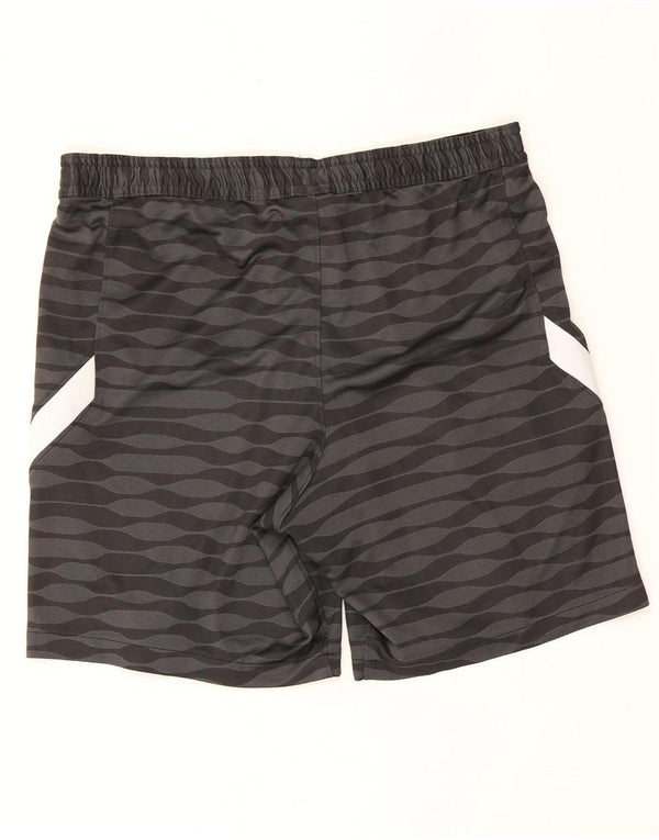 Nike Mens FC Augsburg Sport Shorts Grande Poliéster Listrado Preto