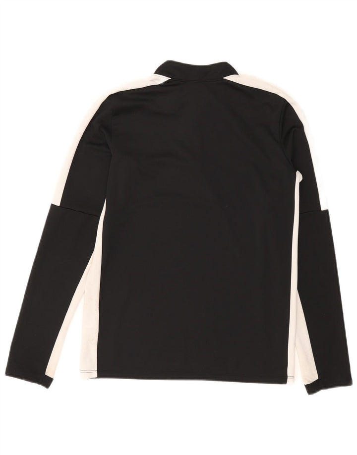 Top Nike Boys Dri Fit manga comprida 6-7 anos grande bloco colorido preto