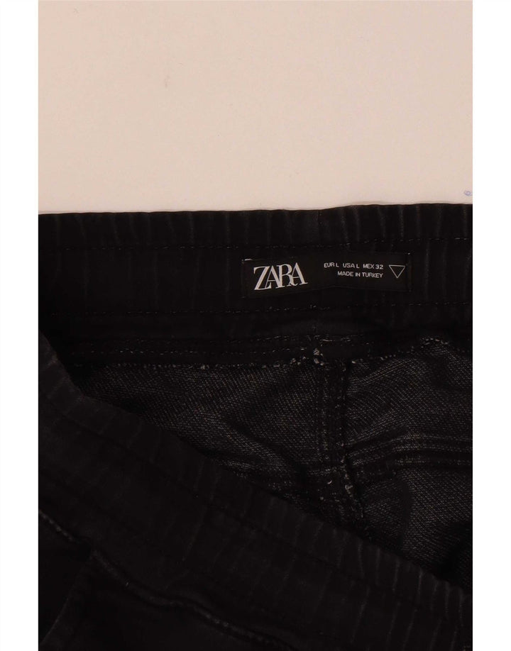 Zara Shorts Masculino Casual Grande W34 Preto
