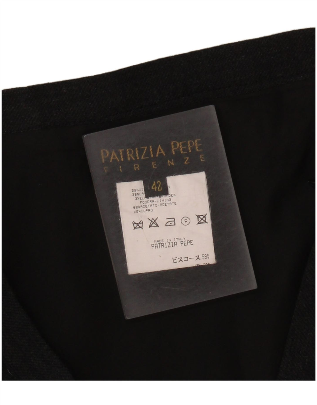 Mini saia feminina Patrizia Pepe IT 42 médio W28 viscose preta