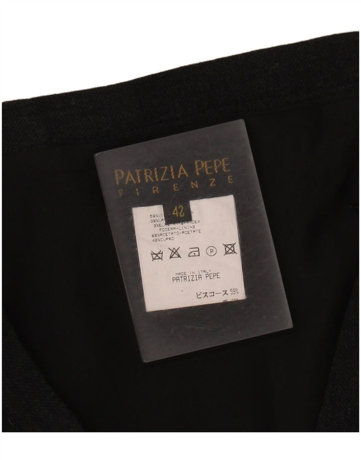 Mini saia feminina Patrizia Pepe IT 42 médio W28 viscose preta
