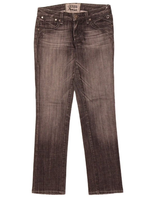 Guess Jeans retos femininos W27 L30 algodão preto