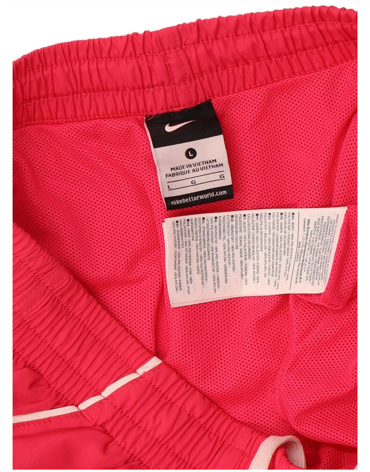 Shorts esportivos gráficos masculinos Nike grande poliéster rosa
