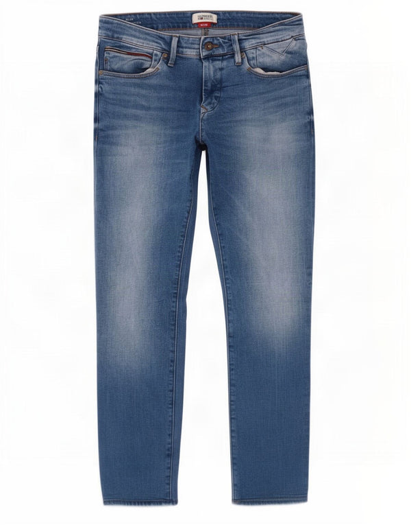 Tommy Hilfiger Masculino Scanton Slim Jeans W32 L29 Azul Algodão