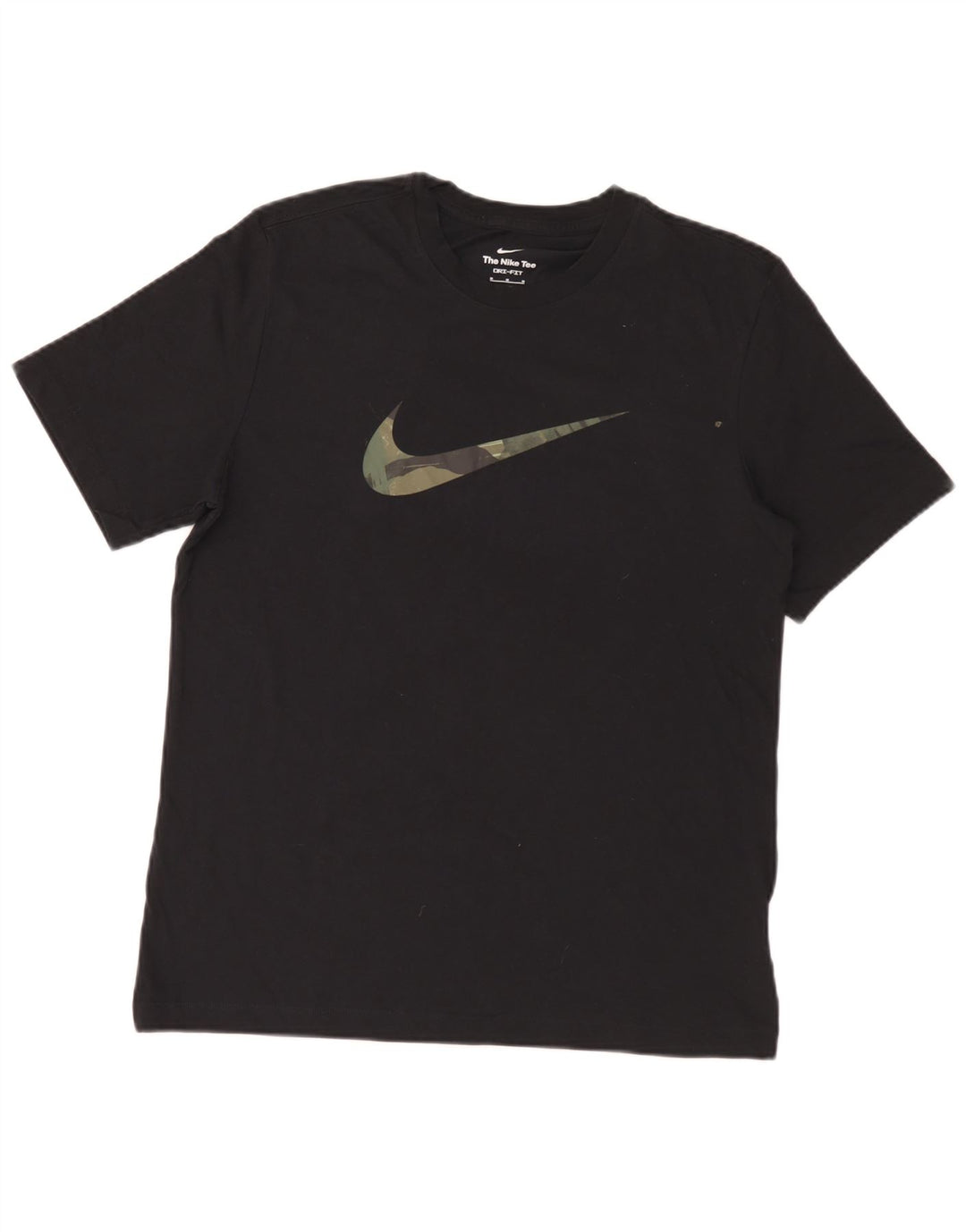 Camiseta Nike Masculina Dri Fit Graphic Top Médio Algodão Preto