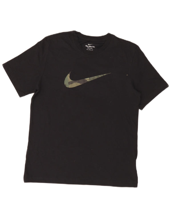 Camiseta Nike Masculina Dri Fit Graphic Top Médio Algodão Preto