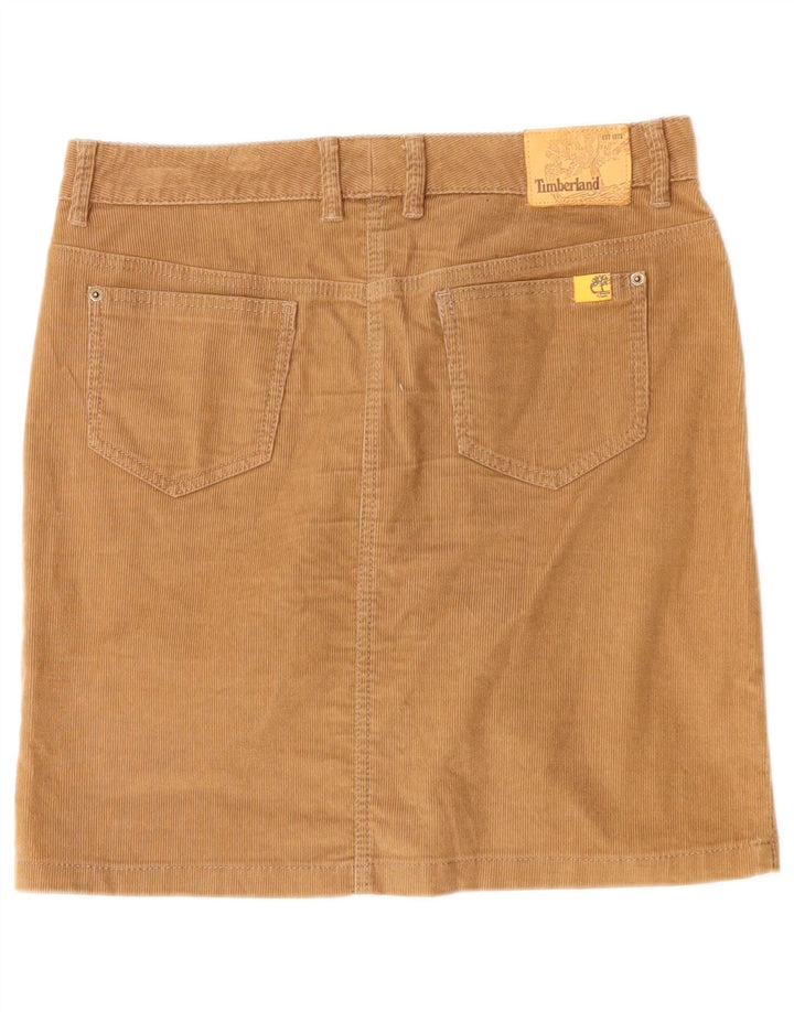 Saia feminina de veludo Timberland W29 algodão bege médio