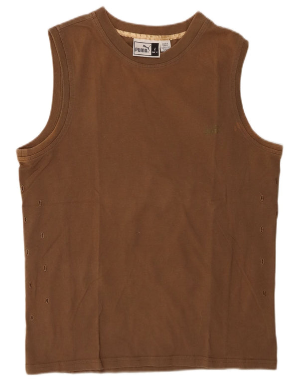 Colete feminino Puma UK 16 grande marrom
