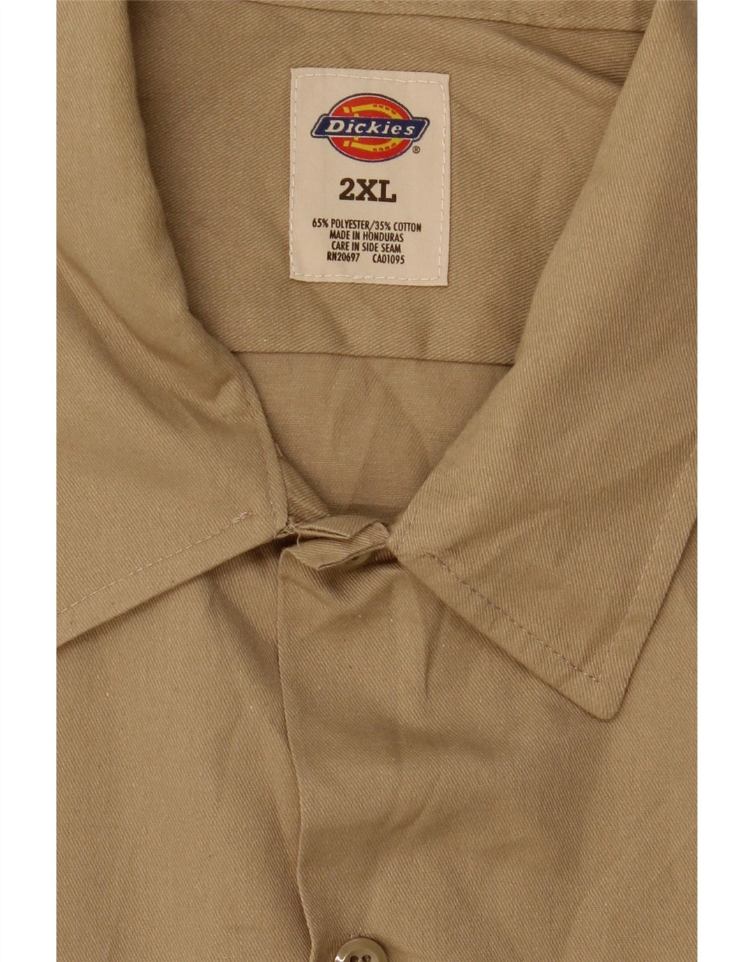 Camisa masculina Dickies 2XL poliéster marrom