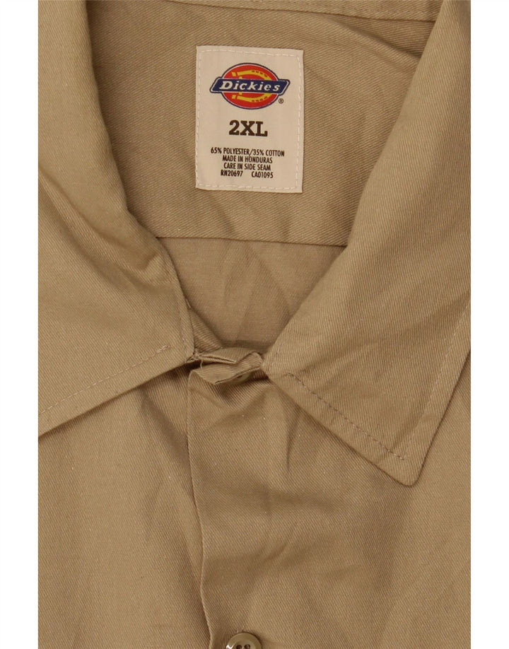 Camisa masculina Dickies 2XL poliéster marrom