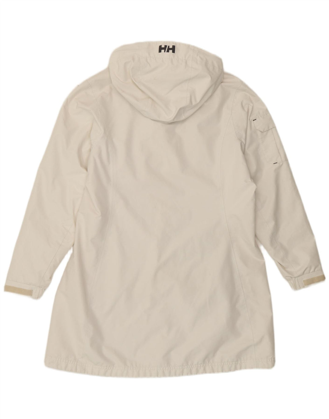 Capa de chuva feminina Helly Hansen com capuz UK 16 grande branca