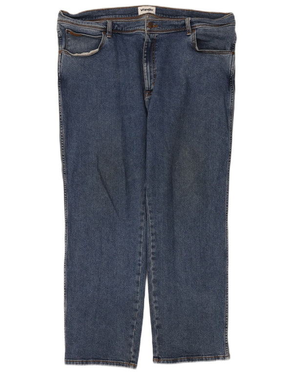 Wrangler Masculino Texas Straight Jeans W44 L30 Azul Algodão