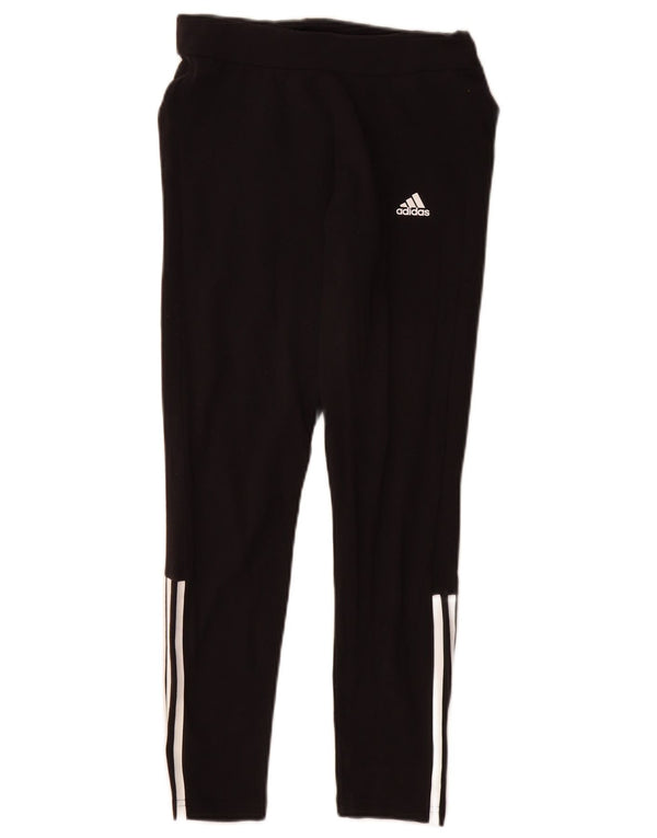 Leggings Adidas Femininas UK 8/10 Pequenas Algodão Preto