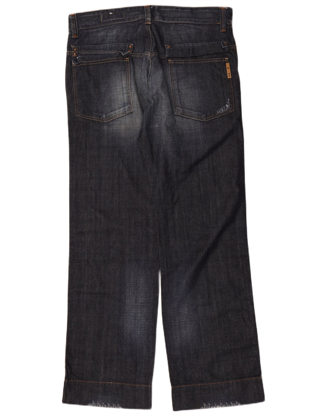 Gas Mens Loose Jeans W34 L34 Azul Marinho Algodão