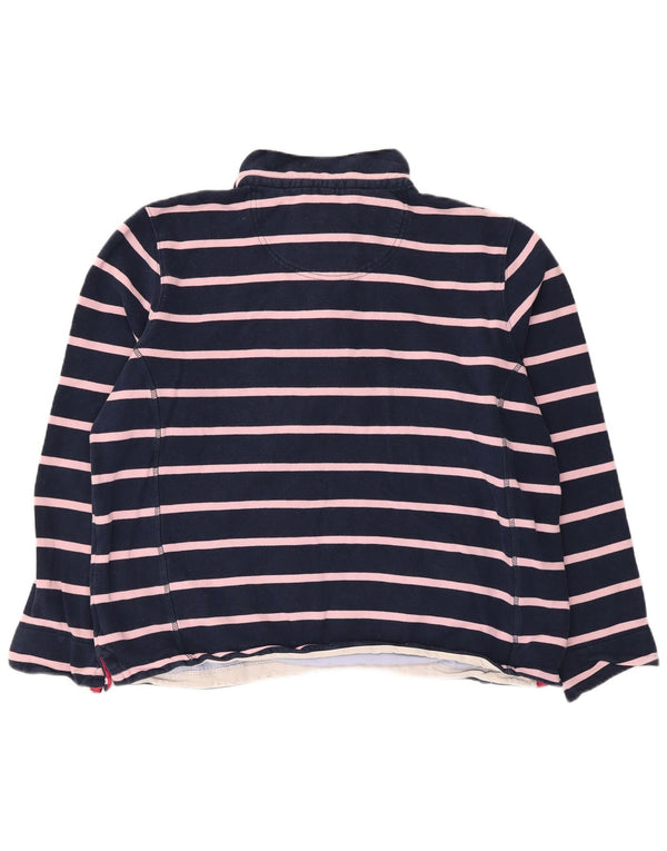 Crew Clothing moletom feminino oversized jumper UK 18 XL azul marinho listrado