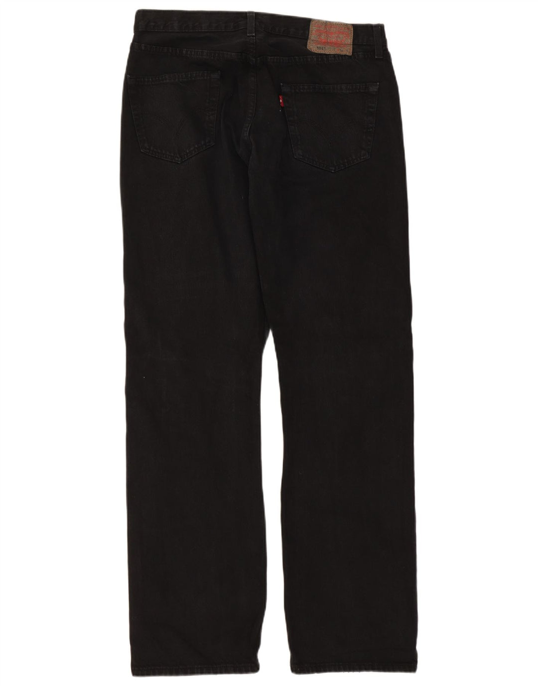 Jeans Levis 501 Straight Masculino W36 L34 Algodão Preto