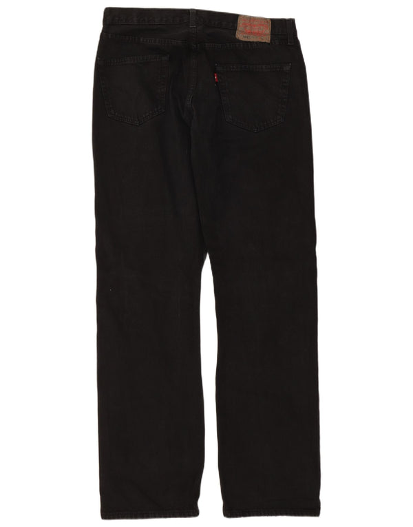 Jeans Levis 501 Straight Masculino W36 L34 Algodão Preto
