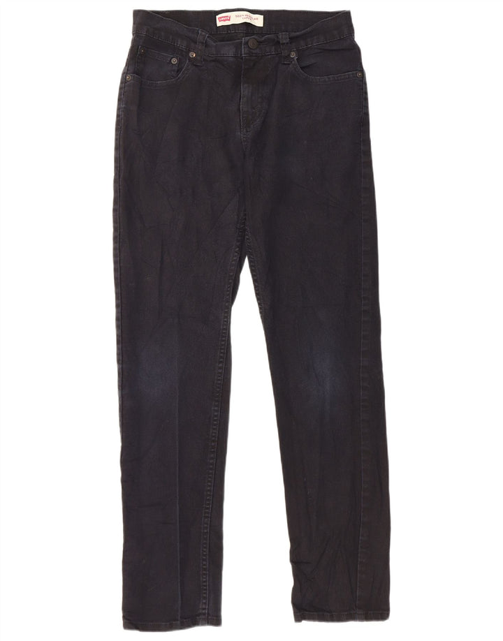 Jeans feminino Levi's 502 Regular Tapered W28 L30 azul marinho algodão