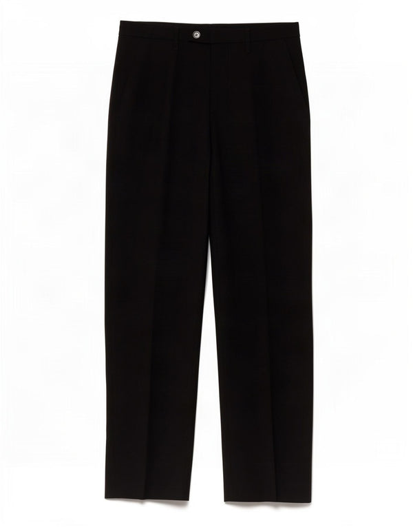 Zara Mens Straight Chino Calças EU 38 Pequeno W30 L33 Poliéster Preto