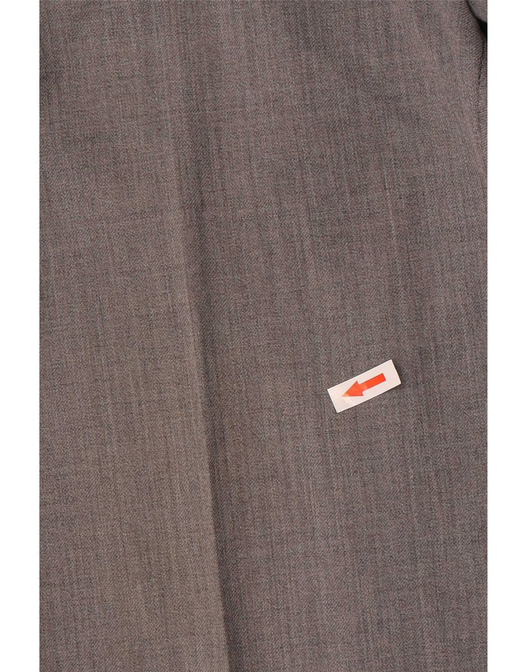 Calça masculina de terno reto Marks & Spencer W40 L29 lã cinza