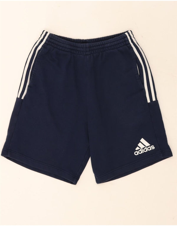 Adidas Mens Sport Shorts Médio Azul Marinho Algodão